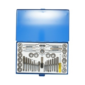 Trusa tarozi si filiere metrice M3-M12mm 40 piese , Cod: BK56550, Breckner Germania - Img 2