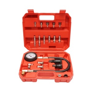 Trusa tester compresie motoare diesel cu manometru mecanic 0-70 bar 19 piese, BK76378