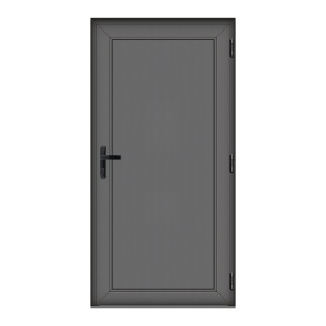 Usa Full Panel, PVC & termopan, 80x200cm, antracit, dreapta, Klass, 6cm, 4 camere, panel antracit