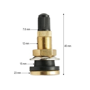 Valva agricola roata tubeless alama 45mm TR618B, DISVH20