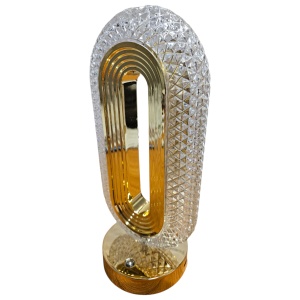 Veioză Ambientală Cristal – 3 Moduri de Iluminare, Portabilă, cu Acumulator Intern, 10x26cm - Img 6