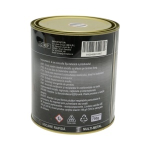 Vopsea email anticoroziva 3 in 1 pentru metal, direct pe rugina, pe baza de apa, cenusiu 750g Breckner Germany, BK00202 - Img 4