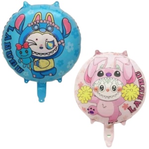 Balon Folie Labubu – 45×45 cm, Cu 2 Fețe