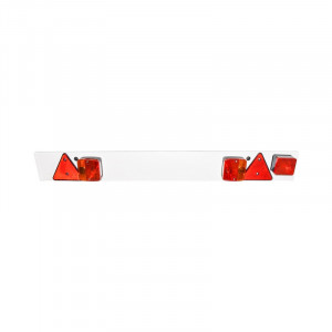 Bara remorca 1220mm, 2x lampa, 1x lampa ceata, 2x triunghi reflectorizant, cablu 6m si priza 7 pini 12V Cod: DISCK64, Autospeed
