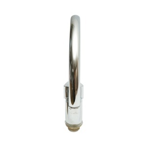 Baterie chiuveta bucatarie tip lebada cu pipa rotativa, monocomanda, crom lucios, aliaj zinc, furtunuri incluse, DISVM24 - Img 6