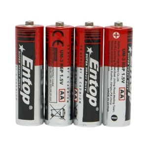 Baterie zinc-carbon AA 1.5V R6P UM-3 4 buc/set Super Heavy Duty EnergyMax Entop, DISVN41 - Img 2