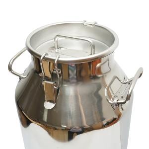 Bidon de inox pentru lapte cu capac 50L cu robinet aparat de muls vaci , Cod: BK90556, Marca: BRECKNER GERMANY - Img 4