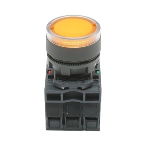 Buton comanda cu revenire si semnalizare LED galben 1NO+1NC, 220V/10A, TB5 Breckner Germany, BRECKNER GERMANY, BK76517 - Img 2