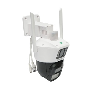 Camera de supraveghere lentila duala 6MP, WIFI P2P, rotativa 360 PTZ cu senzor de miscare, sirena, detectie umana, google assistant si aplicatie iCSee , Cod: BK69595, Marca: BRECKNER GERMANY - Img 4
