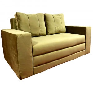 Canapea Fixa Euforia, 195x100x75cm, 2 locuri, Velutto 03 Mika, Glasspandoor - Img 1