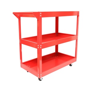 Carucior metalic pe roti cu 3 rafturi pentru scule 730x720x360mm, Cod: BK90416, - Img 3