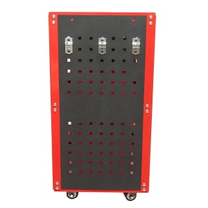 Carucior metalic pe roti cu 3 rafturi si suporti pentru scule 670x370x730mm, Cod: DISMC83 - Img 5