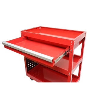 Carucior metalic pe roti cu 3 rafturi, suporti si sertar pentru scule 660x360x730mm, Cod: DISMC80 - Img 6