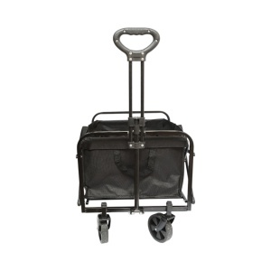 Carucior transport pliabil de gradina si camping cu roti, maner extensibil, cadru metalic, material textil 70x48x47cm Breckner Germany, BRECKNER GERMANY, BK99227 - Img 3
