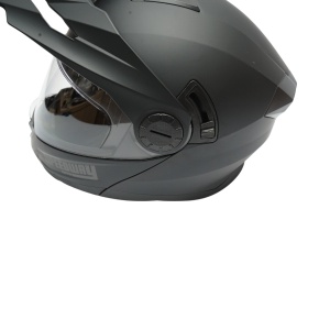 Casca motocross integrala negru mat cu viziera transparenta si ochelari de soare, marimea XL Lion , Cod: DISTM87 - Img 13