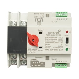 Comutator ATS 220V monofazat, separator automat de la panouri fotovoltaice la retea ATS-2P-63A , Cod: BK87396, Brand: SUNTREE - Img 1