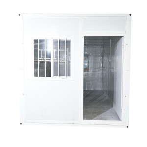 Container tip casa pliabil 5800x2460x2510mm cu usa 2 geamuri, cabina dus, wc si 2 paturi supraetajat, Cod: DISLS95 - Img 4