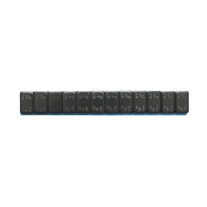 Contragreutati autoadezive negre echilibrare roti Fe 60g (5gx12 buc) 100 benzi/cutie, DISRW26 - Img 6
