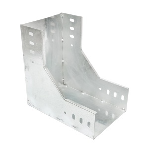Cot vertical 90 grade de coborare din otel galvanizat pentru jgheab 100x200mm, BRECKNER GERMANY,DISMK68