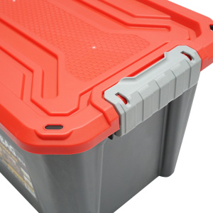 Cutie, lada depozitare heavy duty 18L cu capac, rosie 385x295x260mm, Cod: DISSK10R, Brand: BRECKNER GERMANY - Img 4