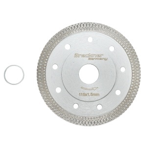 Disc diamantat turbo continuu 115x1.5x22.23mm, taiere umeda/uscata pentru ceramica dura, gresie, faianta Breckner Germany, BRECKNER GERMANY, BK79591