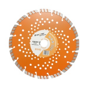 Disc diamantat turbo segmentat 230x22.23mm, segment 10mm pentru beton armat, pavele, boltari, piatra dura Breckner Germany, BRECKNER GERMANY, BK79750