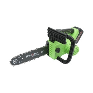 Drujba electrica profesionala cu 2 acumulatori 20V, 4Ah Li-ion, motor brushless, display digital LED, lama 12 inch (300mm) Breckner Germany, BK99684 - Img 6