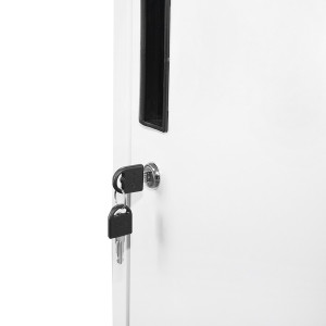 Dulap metalic tip vestiar cusetat 1800x900x450mm 3x3 cu 9 usi securizate, gri, Cod: BK92945, Echivalență: DISEG40, Breckner Germany - Img 7