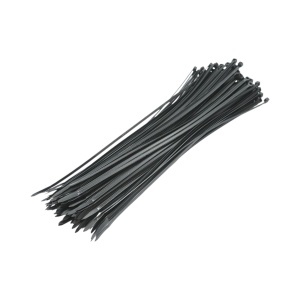 Faseta colier plastic negru 3.5x300mm 100 buc/set Longroad, BK80314
