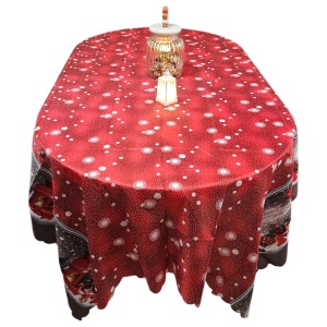 Față de masă Crăciun 150×220 cm – model festiv pentru decorul sărbătorilor - Img 2