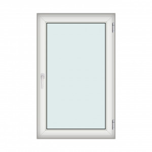 Fereastra 100x160cm, 1 canat, alb, dreapta si rabatare, Klass, 7cm, 6 camere, 2 garnituri