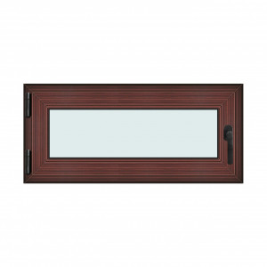Fereastra 110x50cm, 1 canat, mahon, stanga si rabatare, Klass, 7cm, 6 camere, 2 garnituri