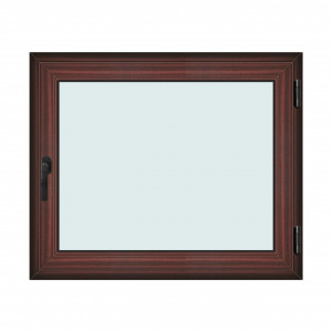 Fereastra 120x100cm, 1 canat, mahon, dreapta si rabatare, Klass, 7cm, 6 camere, 2 garnituri