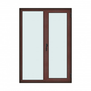 Fereastra 140x200cm, 2 canate, mahon, dreapta si rabatare, Klass, 7cm, 6 camere, 2 garnituri - Img 1