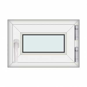 Fereastra 60x40cm, 1 canat, alb, dreapta si rabatare, Klass, 7cm, 6 camere, 2 garnituri - Img 1