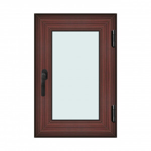 Fereastra 60x90cm, 1 canat, mahon, dreapta si rabatare, Klass, 7cm, 6 camere, 2 garnituri - Img 1
