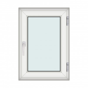 Fereastra 70x100cm, 1 canat, alb, dreapta si rabatare, Klass, 7cm, 6 camere, 2 garnituri - Img 1