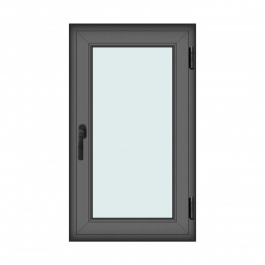 Fereastra 70x120cm, 1 canat, antracit, dreapta si rabatare, Klass, 7cm, 6 camere, 2 garnituri - Img 1