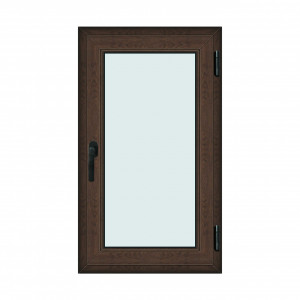 Fereastra 70x120cm, 1 canat, wenge (tabac), dreapta si rabatare, Klass, 7cm, 6 camere, 2 garnituri