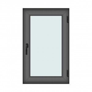 Fereastra 80x130cm, 1 canat, antracit, dreapta si rabatare, Klass, 7cm, 6 camere, 2 garnituri - Img 1