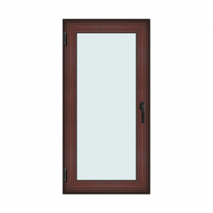 Fereastra 80x160cm, 1 canat, mahon, stanga si rabatare, Klass, 7cm, 6 camere, 2 garnituri