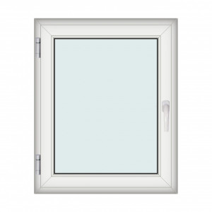 Fereastra 90x110cm, 1 canat, alb, stanga si rabatare, Klass, 7cm, 6 camere, 2 garnituri