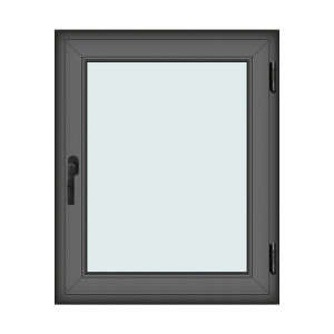 Fereastra 90x110cm, 1 canat, antracit, dreapta si rabatare, Klass, 7cm, 6 camere, 2 garnituri