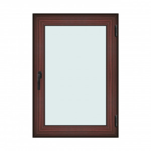Fereastra 90x130cm, 1 canat, mahon, dreapta si rabatare, Klass, 7cm, 6 camere, 2 garnituri