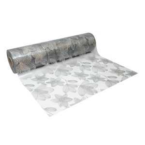 Folie protectie masa transparenta PVC siliconizat 100cm, grosime 1.2mm, model floral 20m/rola Breckner Germany, BRECKNER GERMANY, DISUN16 - Img 6