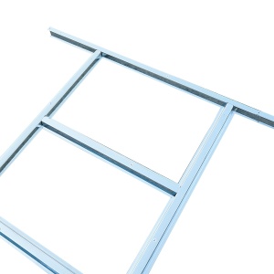 Fundatie metalica cadru otel zincat 0.6mm pentru magazie de gradina 389x260x212cm, Cod: 40TH116, Marca: THOR - Img 3
