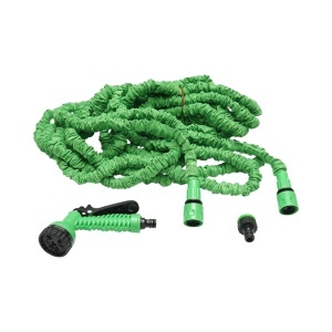 Furtun gradina extensibil latex 10-30m cu pistol reglabil 7 moduri, adaptor 3/4, cupla rapida 1/2, BK76056