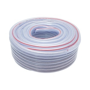 Furtun gradina PVC transparent 1/2 inch (13mm), PN7 bar cu insertie textila impletita, certificat FDA pentru uz alimentar 50m/rola, BK80399