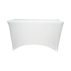 Husa masa elastica alba dreptunghiulara 120x60x74cm, BK99233 - Img 2