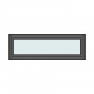 Iluminator 120x40cm, 1 canat, antracit, fix, Klass, 7cm, 6 camere